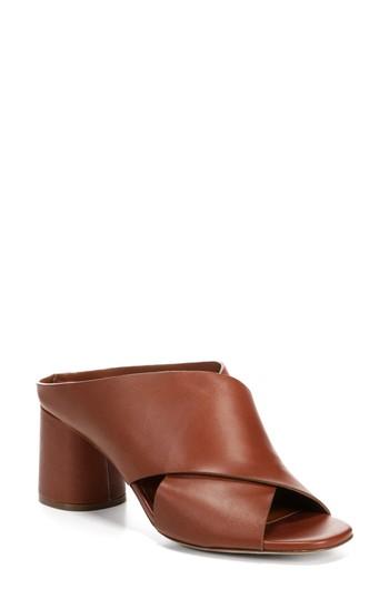 Women's Vince Theron Cross Strap Sandal M - Brown