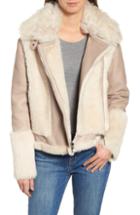 Women's Bcbgeneration Patchwork Faux Fur Jacket