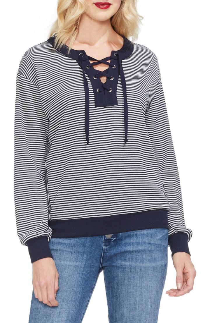 Women's Vince Camuto Stripe Knit Top - Blue