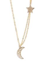 Women's Melinda Maria Shiny Moon & Star Necklace