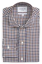 Men's Ledbury Slim Fit Check Dress Shirt - - Brown