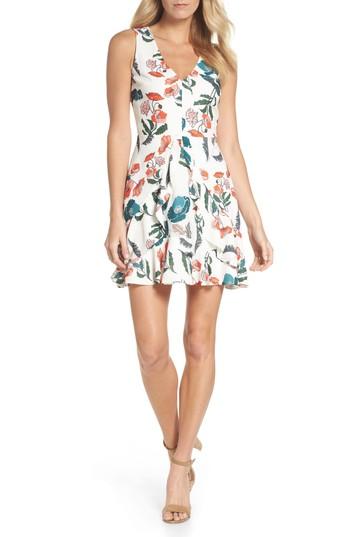 Women's Adelyn Rae Eden Fit & Flare Dress - White