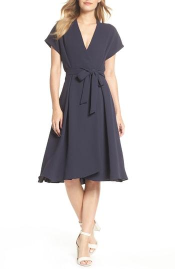 Women's Gal Meets Glam Collection Audrey Wrap Dress - Blue