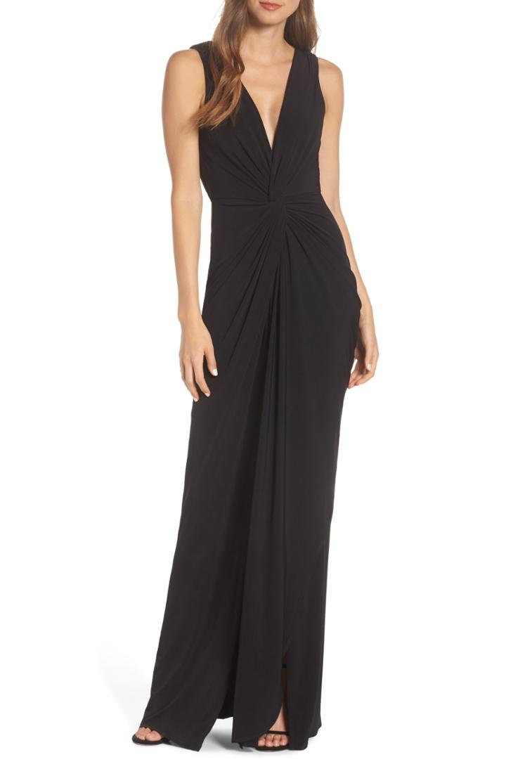 Women's Katie May Leo Twist Front Evening Dress - Black