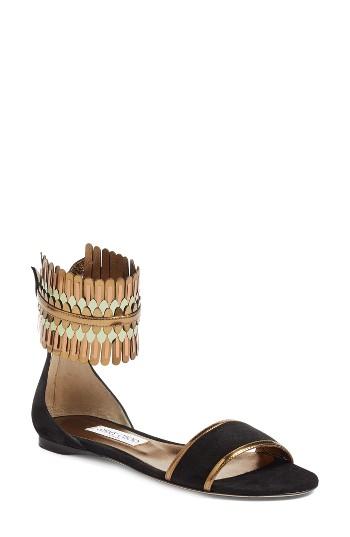 Women's Jimmy Choo Kimro Fringe Ankle Cuff Sandal