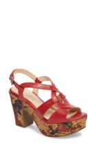 Women's Klub Nico Victoria Platform Sandal M - Red