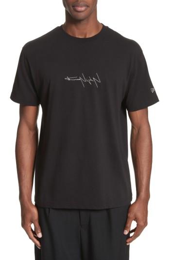 Men's Yohji Yamamoto X New Era Embroidered Script T-shirt