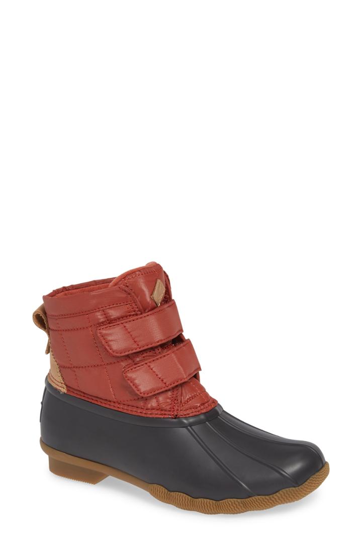 Women's Sperry Saltwater Jetty Rain Boot .5 M - Black