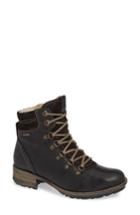 Women's Josef Seibel Sandra 66 Waterproof Lace-up Bootie -5.5us / 36eu - Black