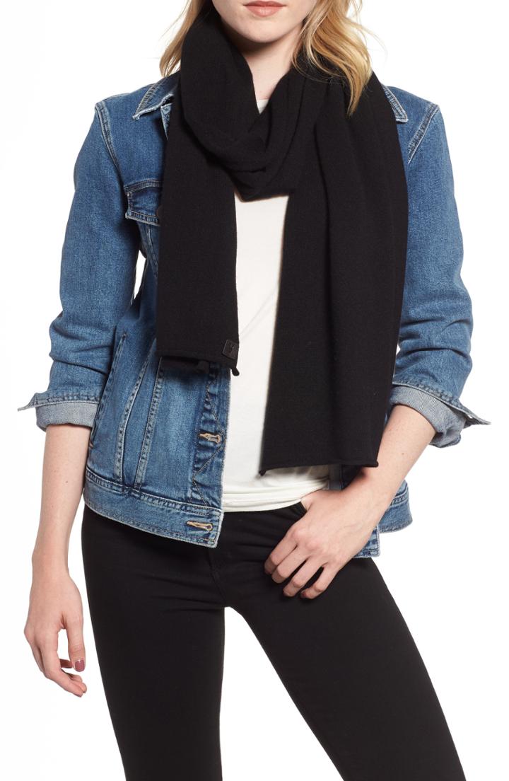 Women's Allsaints Rolled Ends Wool & Cashmere Scarf