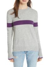 Women's La Ligne Bold Stripe Cashmere Sweater - Grey