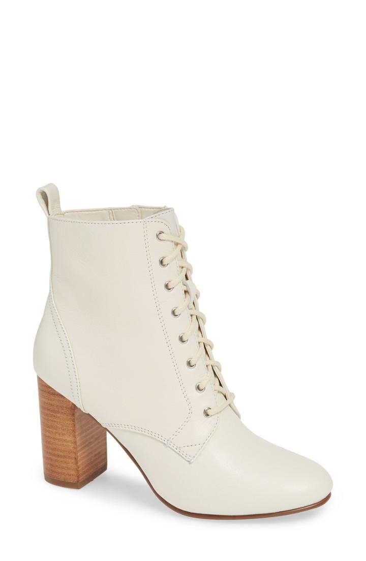 Women's Treasure & Bond Gram Lace-up Bootie .5 M - Ivory