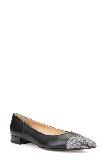 Women's Geox Charyssa Flat Us / 38eu - Black