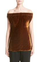 Women's Zero + Maria Cornejo Evie Velvet Off The Shoulder Top