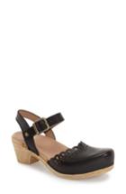 Women's Dansko 'marta' Ankle Strap Clog .5-10us / 40eu M - Black