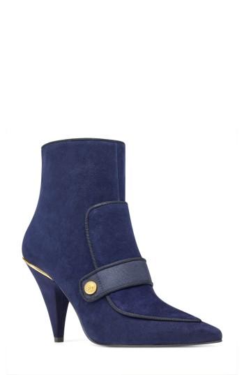 Women's Nine West Westham Pointy Toe Bootie M - Blue