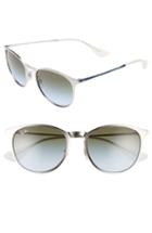 Men's Ray-ban Erika 54mm Metal Sunglasses - Silver/ Blue