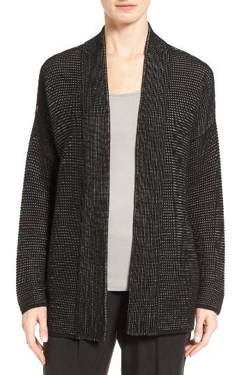 Women's Eileen Fisher Silk Blend Ottoman Knit Cardigan