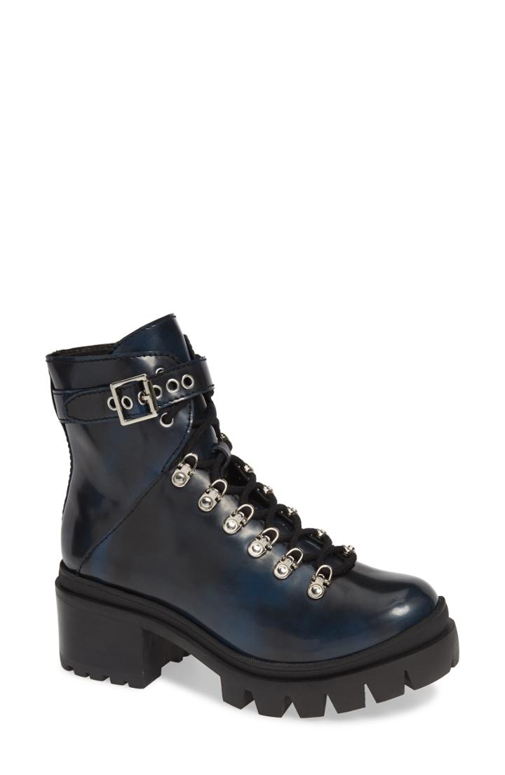 Women's Jeffrey Campbell Czech Lace-up Boot M - Blue