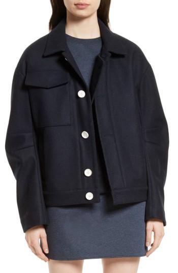 Women's Tibi Leigh Bomber Jacket - Blue