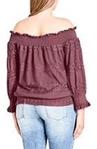 Women's City Chic Dainty Off The Shoulder Top
