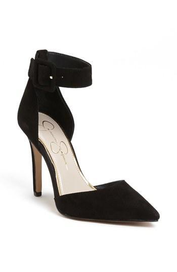Jessica Simpson 'cayna' Suede D'orsay Ankle Strap Pump