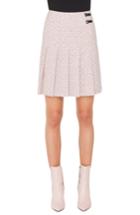 Women's Akris Punto Pleated Tweed Skirt - Pink