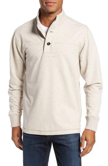 Men's Jeremiah Taylor Quarter Button Pullover, Size - Beige