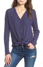 Women's Socialite Thermal Button Front Shirt - Blue