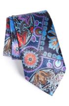 Men's Ermenegildo Zegna Quindici Paisley Silk Tie, Size - Blue