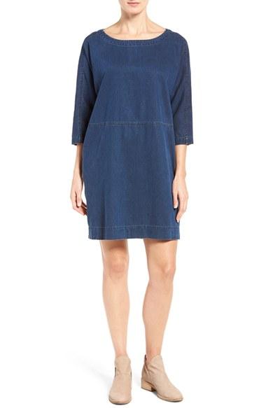 Women's Eileen Fisher Denim Shift Dress