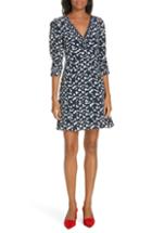 Women's Tanya Taylor Dylan Silhouette Spots Silk Dress - Blue