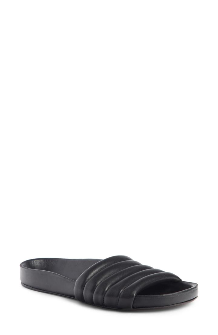 Women's Isabel Marant Flat Hellea Sport Slide Us / 36eu - Black