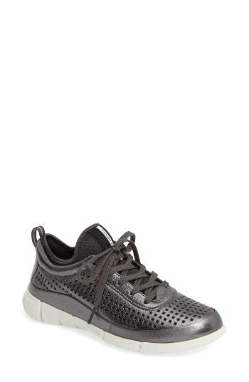 Women's Ecco 'intrinsic' Leather Sneaker -10.5us / 41eu - Grey