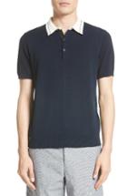 Men's Rag & Bone Jason Knit Polo - Blue