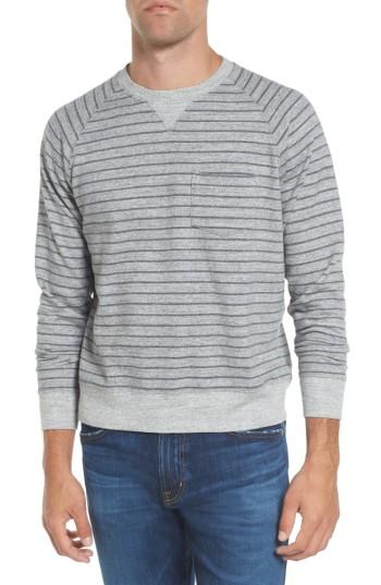Men's Grayers Palmer Modern Fit Athletic Stripe Sweatshirt - Grey