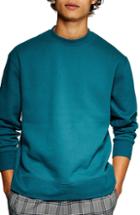 Men's Topman Tristan Sweatshirt - Blue/green