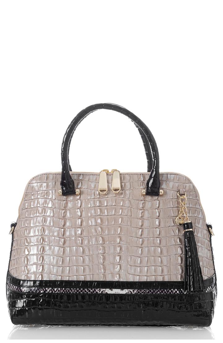 Brahmin Sydney Embossed Leather Satchel -