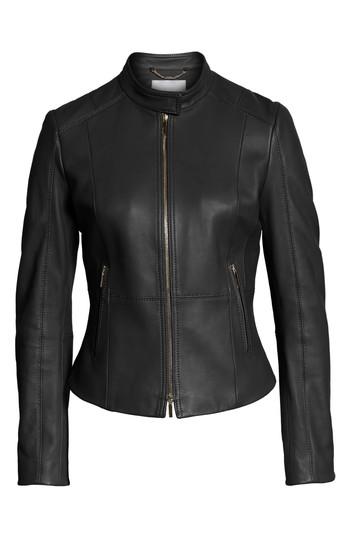 Women's Boss Sammonaie Leather Jacket