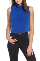 Women's Leith Sleeveless Crop Top, Size - Blue