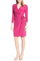 Women's Anne Klein Stretch Jersey Faux Wrap Dress - Purple