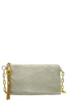 Whiting & Davis Snakehead Mesh Belt Bag - Metallic