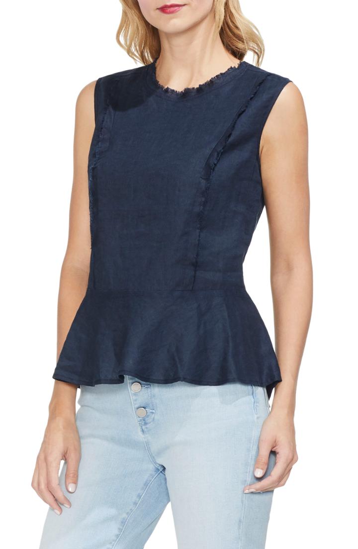 Women's Vince Camuto Sleeveless Peplum Top - Blue