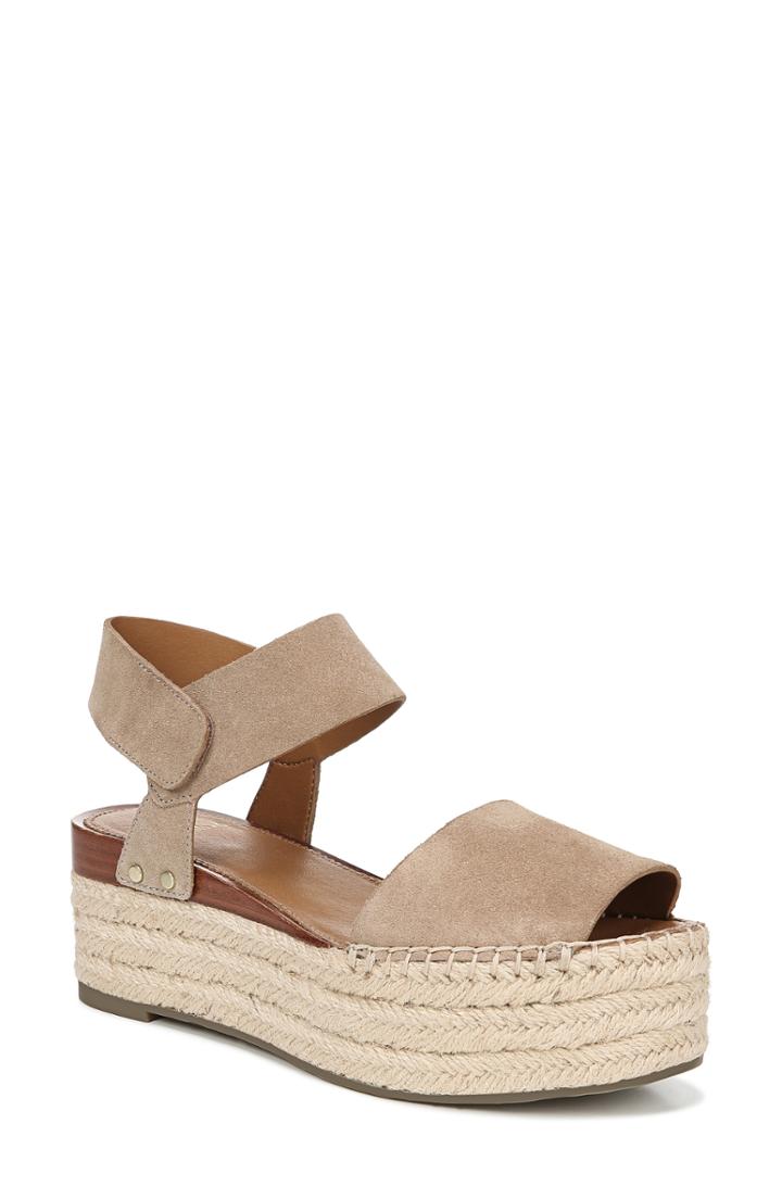 Women's Sarto By Franco Sarto Leo Platform Espadrille Sandal M - Beige