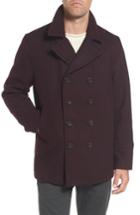 Men's Michael Kors Wool Blend Peacoat, Size - Burgundy