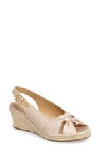 Women's Bella Vita Seraphina Ii Espadrille Wedge Sandal .5 W - Beige