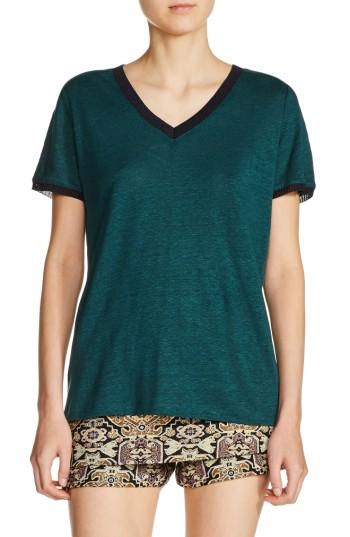 Women's Maje V-neck Linen Tee