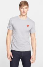 Men's Comme Des Garcons Play Cotton Jersey T-shirt - Grey