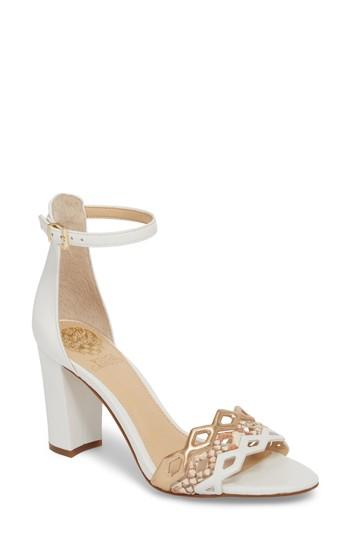 Women's Vince Camuto Caveena Block Heel Sandal M - White