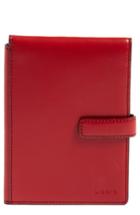 Lodis Audrey Rfid Leather Passport Wallet - Red